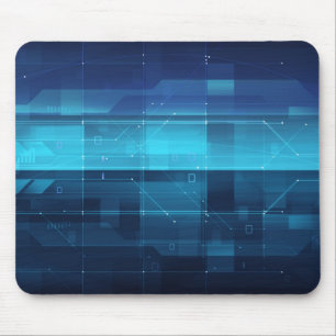 High tech digital background mouse pad