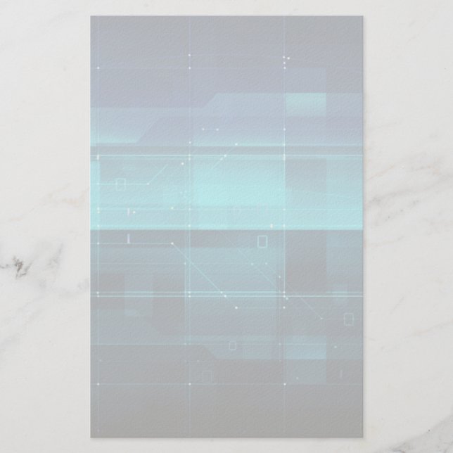 High tech digital background stationery (Front)