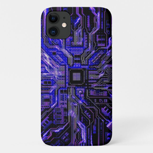 High tech technology wallpaper circuit board engin Case-Mate iPhone case (Back)