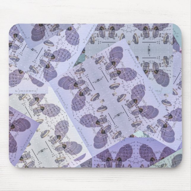 High Technology Math Science Design Mouse Pad (Front)