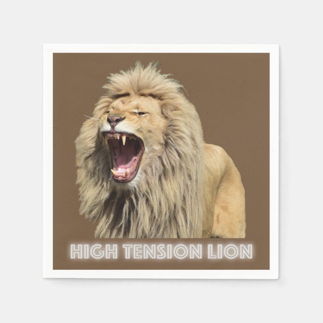 High Tension Lion Napkin (Front)