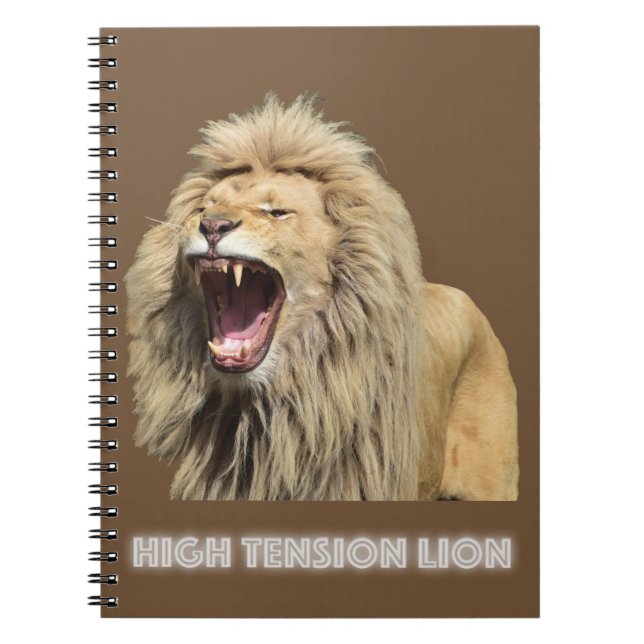 High Tension Lion Notebook (Front)