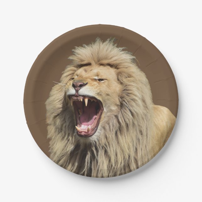 High Tension Lion Paper Plate (Front)