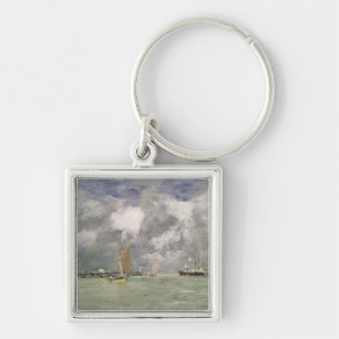 High Tide at Trouville, c.1892-96 (oil on panel) Key Ring