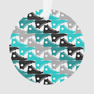 High Tops Teal-n-Black Shoes Ornament