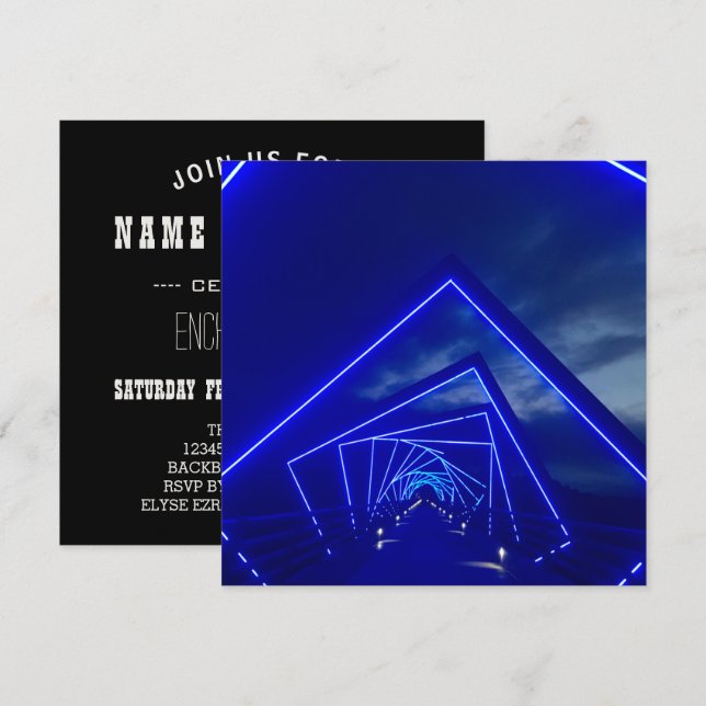 high trestle bridge invitation (Front/Back)