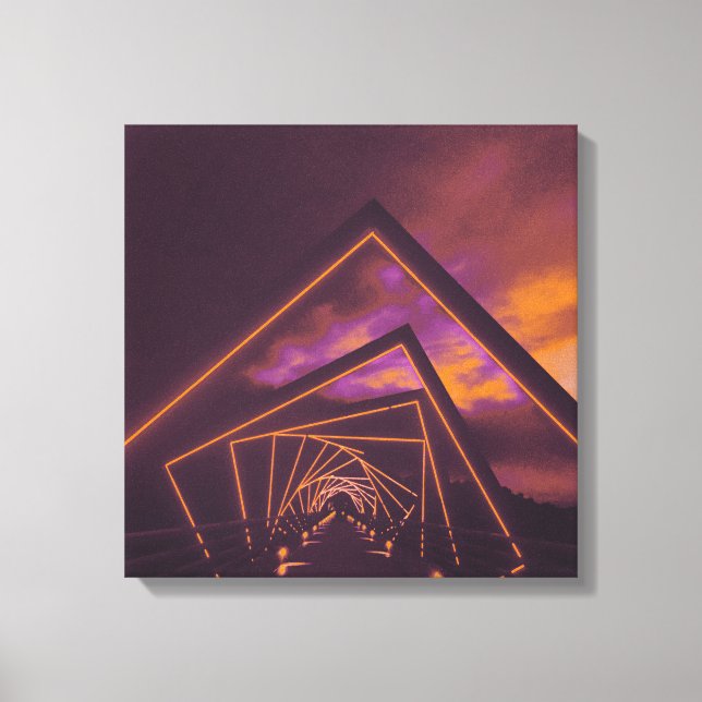 high trestle trail bridge canvas print (Front)