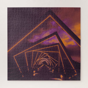 high trestle trail bridge jigsaw puzzle