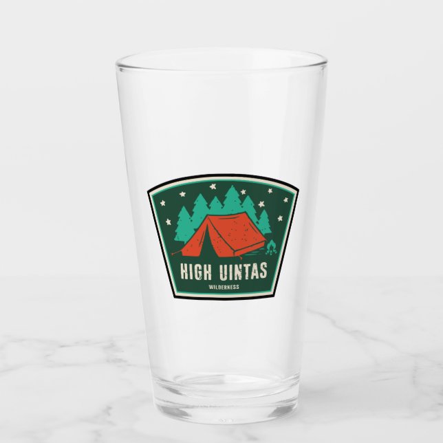 High Uintas Wilderness Utah Camping Glass (Front)