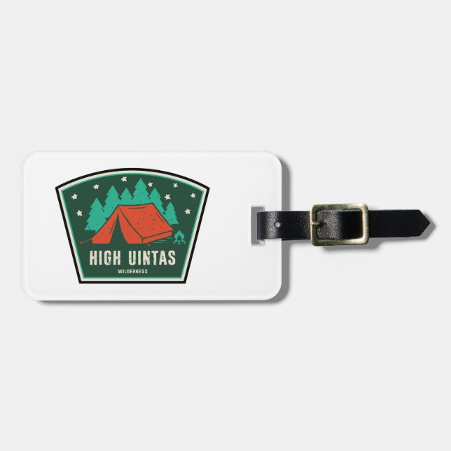 High Uintas Wilderness Utah Camping Luggage Tag (Front Horizontal)