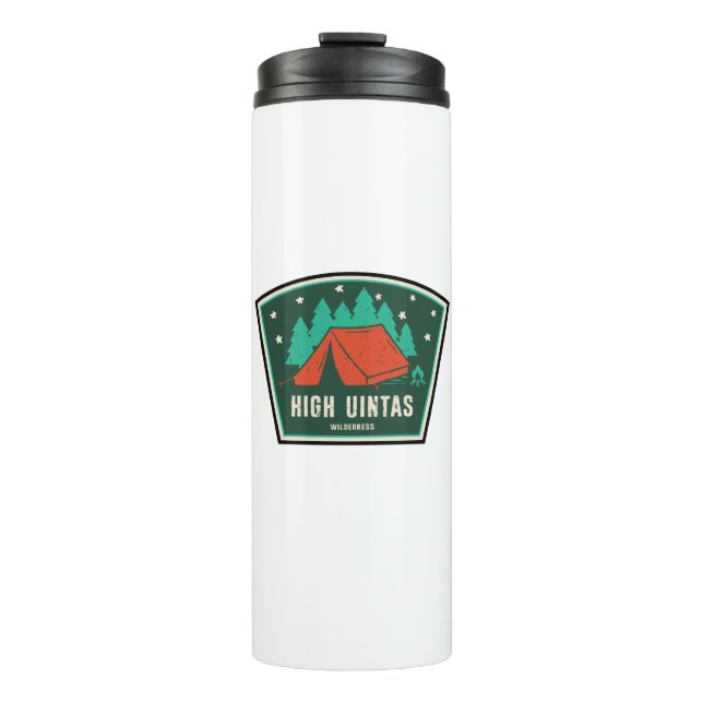 High Uintas Wilderness Utah Camping Thermal Tumbler (Front)