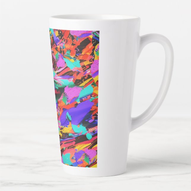High Voltage Abstraction Latte Mug (Right)