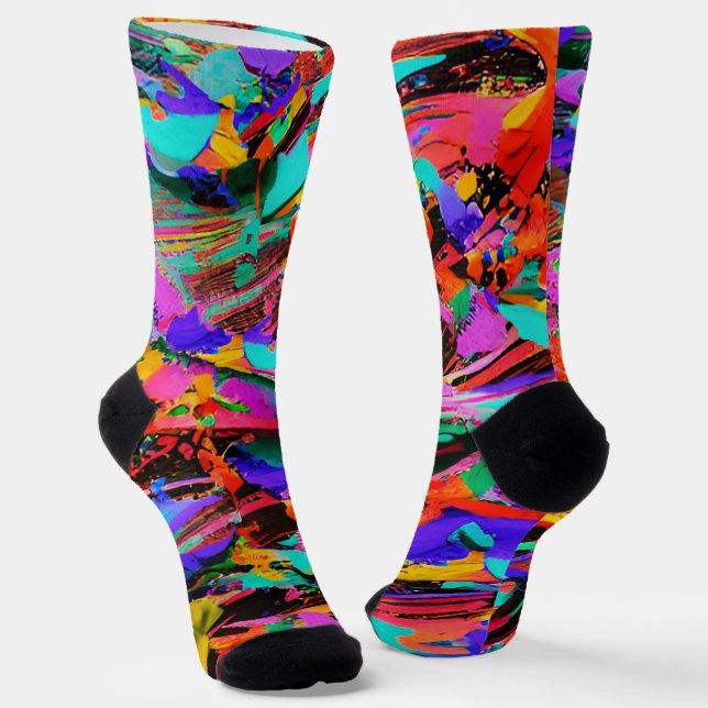 High Voltage Abstraction Socks (Angled)
