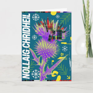 High-Voltage Avant-Garde Scottish Christmas Card