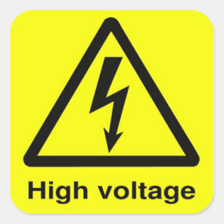 High Voltage Sticker