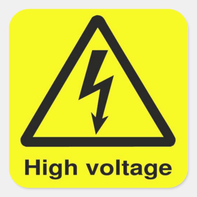 High Voltage Sticker (Front)