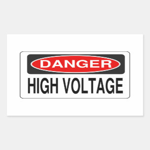 High Voltage stickers