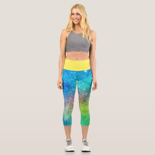 High waisted capri leggings