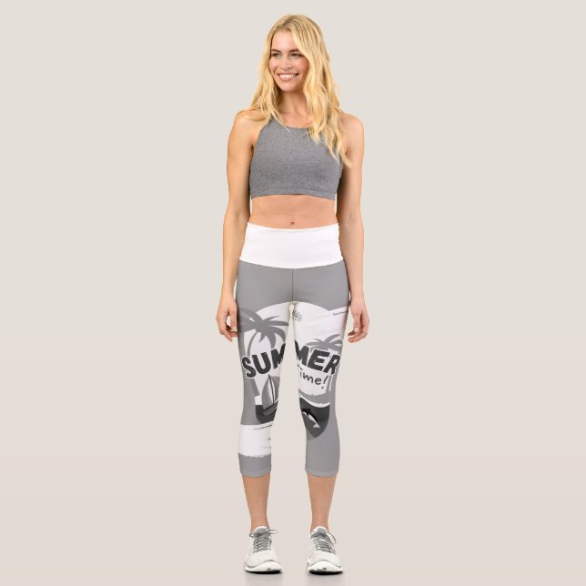 High Waisted Capris (Front)