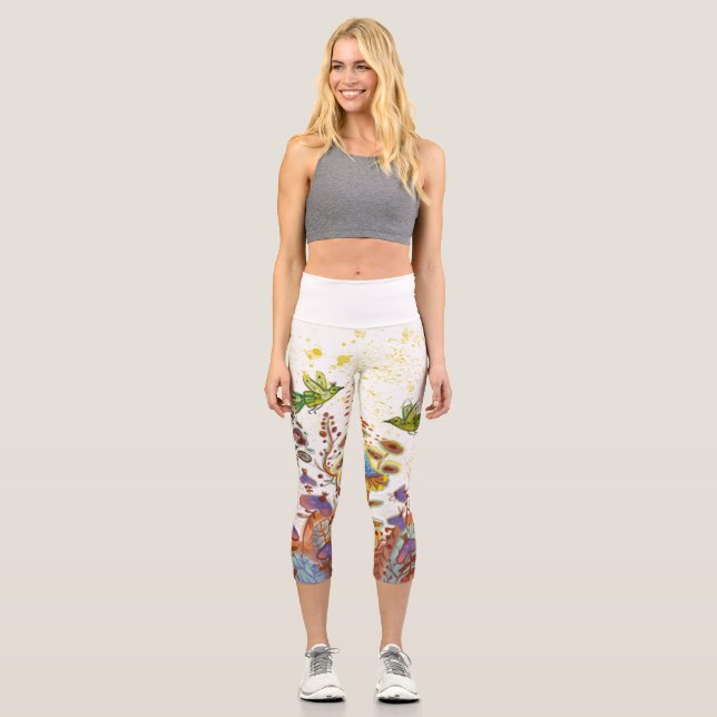 High Waisted Capris (Front)