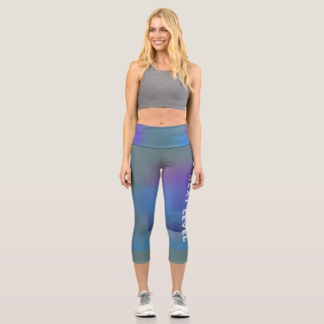 High Waisted Capris with extreme colour design (Front)