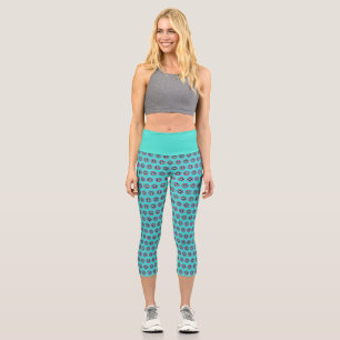 High-Waisted Geometric Capris – Stylish Design