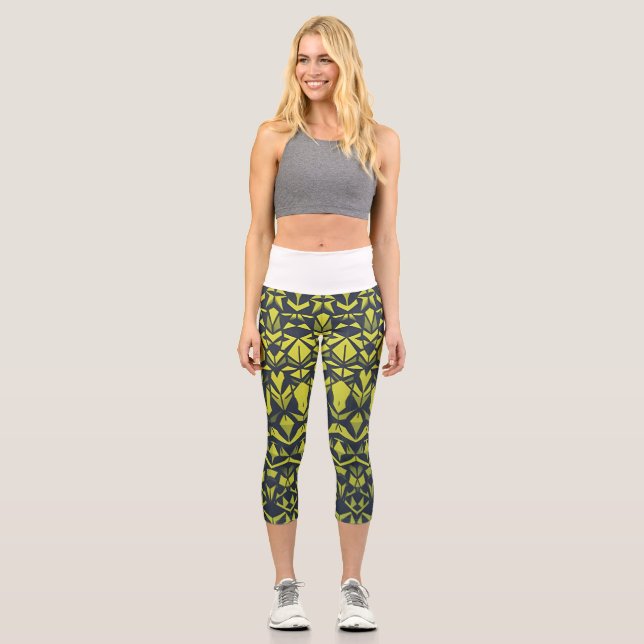 High Waisted Yoga Capris (Front)