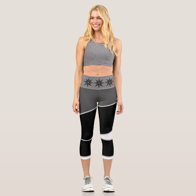 High Waisted Yoga Capris (Front)