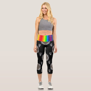 High Waisted Yoga Capris, XS (0-2) Capri Leggings
