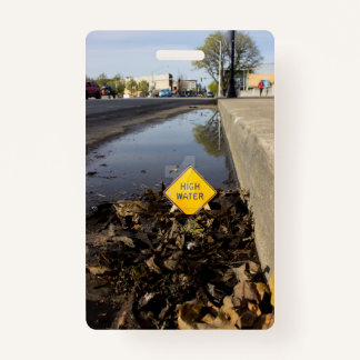 High Water Curb ID Badge