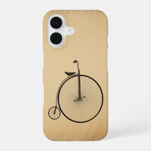High-Wheel Antique Bicycle Rustic iPhone 16 Case