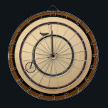 High-Wheel Antique Bicycle Rustic Regulation<br><div class="desc">An antique from the 1800's which was the first set of wheels made for people to use.   Penny-Farthing bicycle</div>