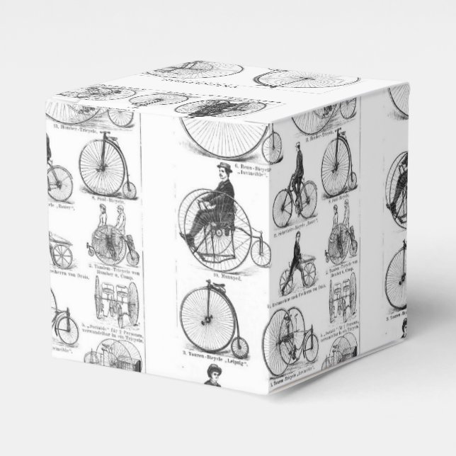 High Wheeler Bicycle Penny Farthing Favour Box (Front Side)