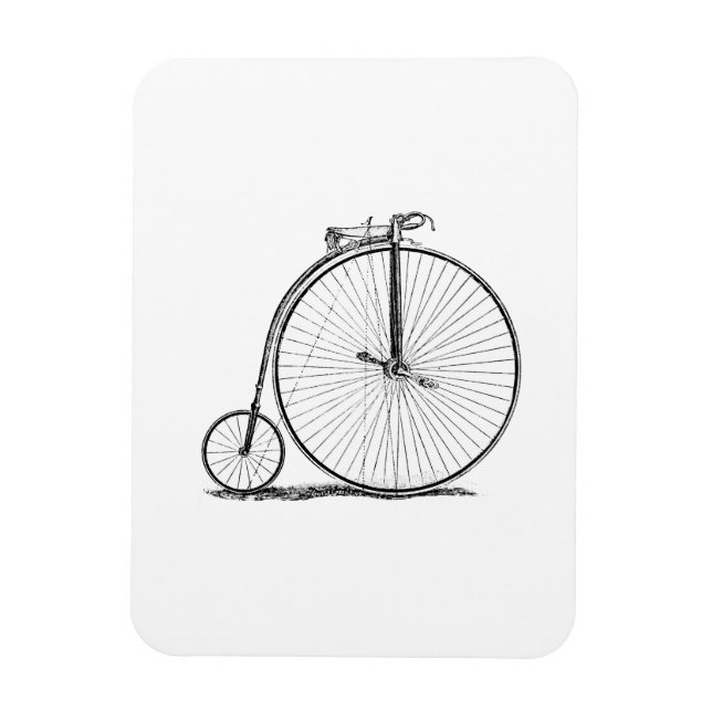 High Wheeler Bicycle Penny Farthing Magnet (Vertical)