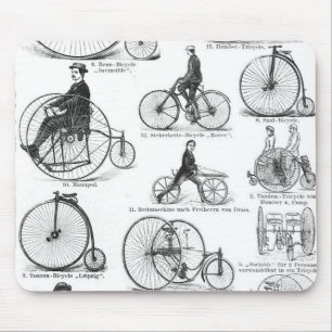 High Wheeler Bicycle Penny Farthing Mouse Pad
