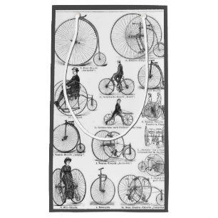 High Wheeler Bicycle Penny Farthing Small Gift Bag
