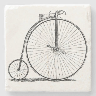 High Wheeler Bicycle Penny Farthing Stone Coaster