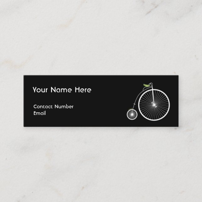 High Wheelin' Mini Business Card (Front)