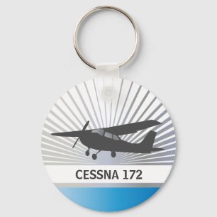 High Wing Aircraft Key Ring