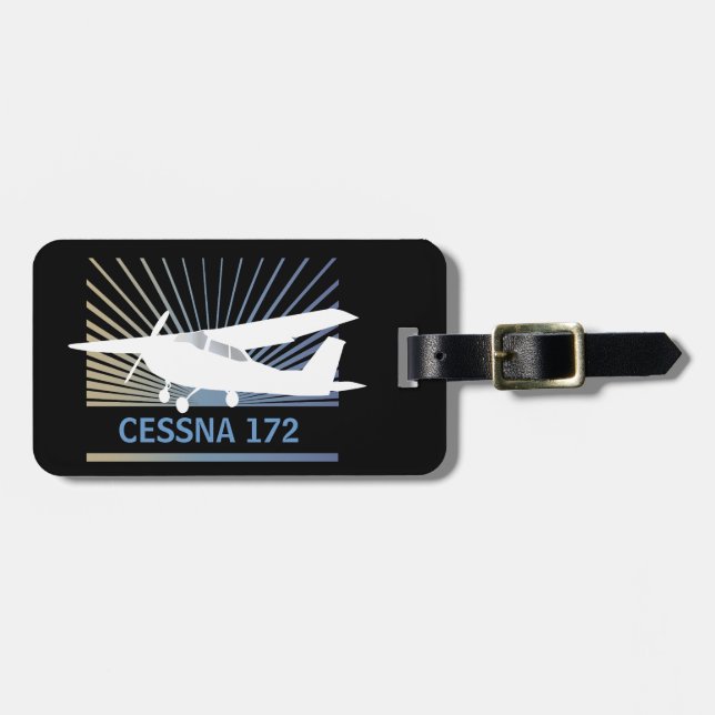 High Wing Aircraft Luggage Tag (Front Horizontal)