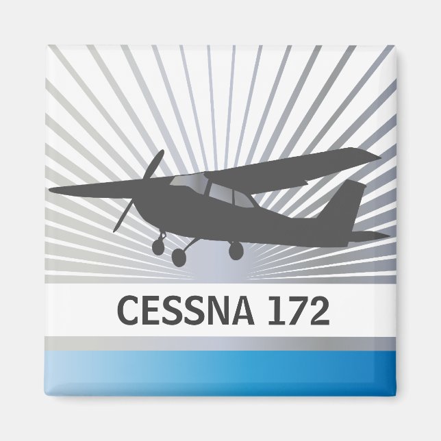 High Wing Aircraft Magnet (Front)