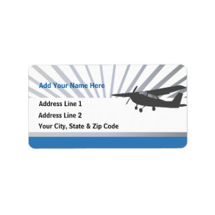 High Wing Aviation Customisable Address Labels