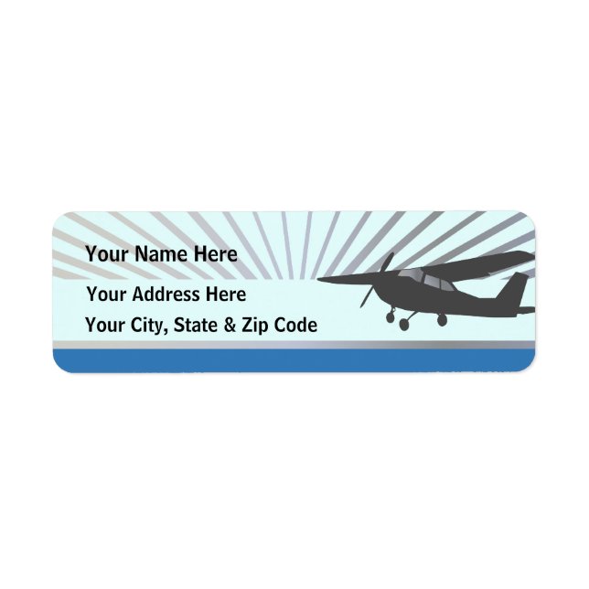 High Wing Aviation Customisable Address Labels (Front)