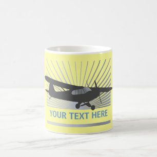 High Wing Taildragger Aircraft Coffee Mug