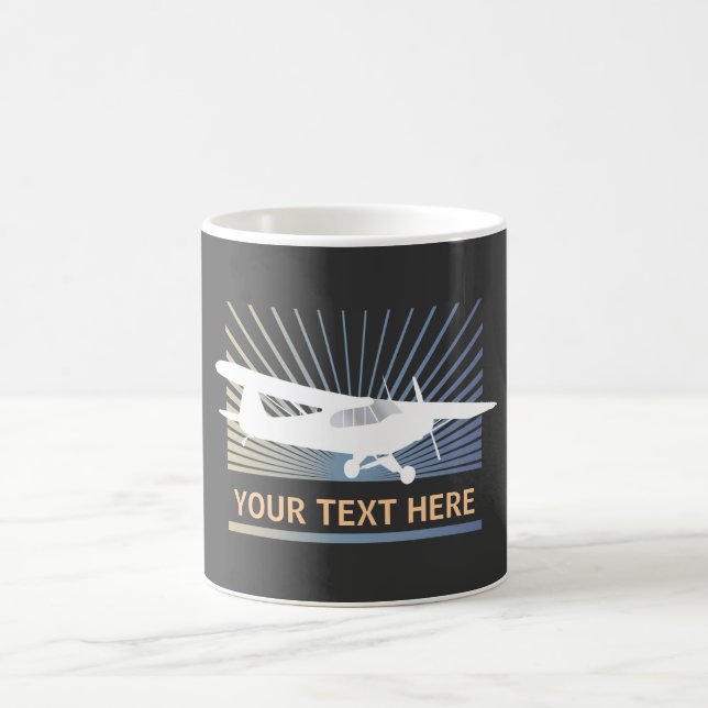 High Wing Taildragger Aircraft Coffee Mug (Center)