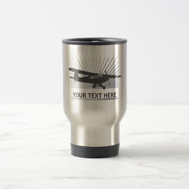 High Wing Taildragger Aircraft Travel Mug (Center)