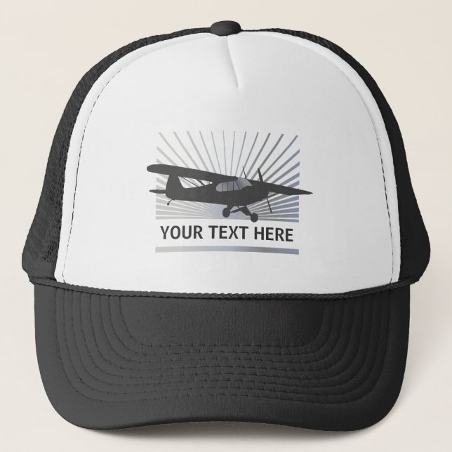 High Wing Taildragger Aircraft Trucker Hat (Front)