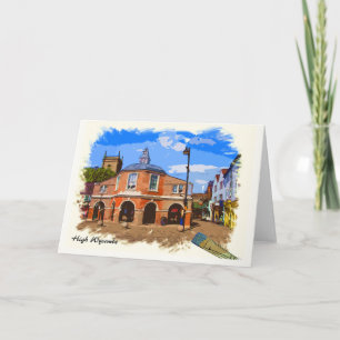 High Wycombe Pepper Pot Artwork Greeting Card