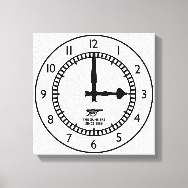 Highbury Clock End 3pm start Gunners Canvas Print (Front)