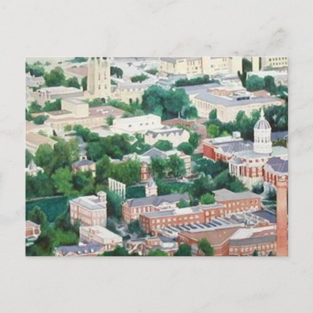 "Higher Education" University Of Missouri Ariel Postcard (Front)